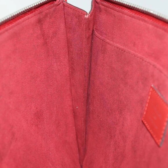 LOUIS VUITTON Epi Pochette Jules PM Clutch Bag Red Car Mine - Picture 13 of 16